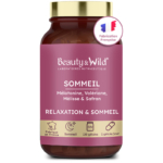 Un pot de compléments alimentaires « Booster Libido Naturel » de Beauty&Wild. L'étiquette mentionne une origine française, 120 capsules et recommande une capsule par jour. Dakar