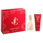Le coffret I Want Choo Coffret Cadeau Femme Eau de Parfum rouge de Jimmy Choo, avec des feux d'artifice dorés, comprend un flacon de parfum et une lotion parfumée assortis - tous deux arborant le logo JC doré - offrant une alternative élégante au coffret Dylan Blue Femme de Versace. Dakar
