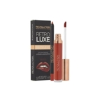Coffret Maquillage pour Lèvres Retro Luxe Matte Kit Regal Lip, comprenant la boîte, un crayon à lèvres rouge foncé et un rouge à lèvres liquide assorti avec applicateur baguette affiché. Dakar