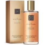 Un flacon de 100 ml d'Huile de Corps The Ritual of Karma, avec son bouchon doré et son coffret assorti. Comme l'Huile Scintillante Waam, il contient de la fleur de lotus et du thé blanc pour un teint éclatant. Dakar