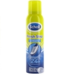 Une bombe de Scholl Fresh Step Spray Chaussures Performance 24h Formule Dual Active 150 ml, idéale à utiliser avec la Crème Gommage Pour Les Pieds Scholl pour des pieds rafraîchis et lisses et une protection longue durée contre les odeurs pendant 24 heures. Dakar
