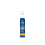 Un flacon pulvérisateur bleu de 100 ml d'ACM Novophane Chronic Lotion Anti-chute avec un distributeur à pompe blanc et une étiquette décrivant les caractéristiques et l'utilisation du produit. Dakar