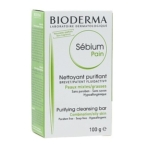 Bioderma Pain Nettoyant et Purifiant Hypoallergénique 100g est présenté dans une boîte blanche et verte. Adapté aux peaux mixtes/grasses, il est sans parabène, sans savon et hypoallergénique, comme le souligne l'emballage. Dakar