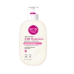 Un flacon de 473 ml de la lotion corporelle au beurre de karité EOS Strawberry Dream avec une pompe, contenant 7 huiles et beurres nourrissants pour les peaux sèches - similaire à la variante Coconut Waters. Dakar