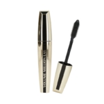Un tube doré de Mascara Volume Million Lashes 9ml de L'Oréal Paris avec sa brosse noire et son applicateur reposant à côté. Dakar