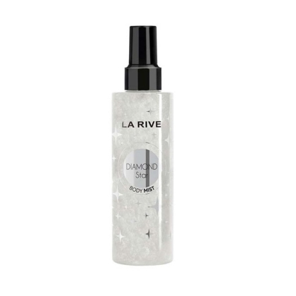 Le flacon de 200 ml de La Rive Diamond Star Brume Corporelle Illuminatrice est doté d'un bouchon vaporisateur noir et d'une étiquette argentée et blanche étincelante. Il est parfait pour être associé à La Rive Bright Glow pour un parfum radieux et rafraîchissant. Dakar