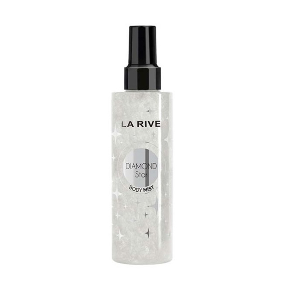Le flacon de 200 ml de La Rive Diamond Star Brume Corporelle Illuminatrice est doté d'un bouchon vaporisateur noir et d'une étiquette argentée et blanche étincelante. Il est parfait pour être associé à La Rive Bright Glow pour un parfum radieux et rafraîchissant. Dakar