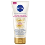 Le tube de 200 ml de Nivea Cellular Luminous630 Soin Corps Anti-Vergetures et Taches, principalement blanc avec des accents dorés et un texte en français/néerlandais, est doté de la technologie Luminous630 pour le soin du corps. Dakar