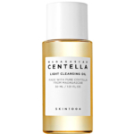 Le flacon transparent de 30 ml de Skin1004 Huile Démaquillante Légère Centella de Madagascar présente une étiquette et un bouchon blancs, mettant en valeur la Centella pure de Madagascar. Dakar