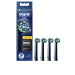 Oral-B Têtes PRO CROSS ACTION Brosse à dents électrique, lot de 4, avec emballage mettant en avant l'élimination de la plaque et des gencives plus saines. Dakar