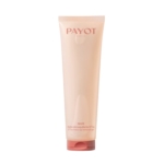 Un tube beige de gel démaquillant NUE D'Tox de Payot Paris avec un bouchon de couleur pêche, se tenant debout sur un fond blanc uni. Dakar