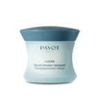 Un pot bleu clair de Payot Sérum Booster Repulpant Effet Lissant Immédiat à l'Acide Hyaluronique 50ml, avec un couvercle et une étiquette bleue assortis. Dakar