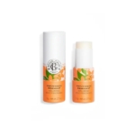 Roger et Gallet Néroli Parfum Solide 5g cylindrique avec un design floral orange et blanc ; le bouchon se place à côté du bâton, révélant le parfum solide à l'intérieur. Dakar