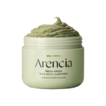 Arencia Fresh Green Nettoyant Visage Mochi au Riz Vert, pot vert clair de 120g, est un nettoyant vert fouetté pour une hydratation et un nettoyage en profondeur. Dakar