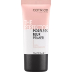 Tube de 30 ml de Catrice Base de Teint The Perfector Poreless Blur Primer Effet Flouteur avec Niacinamide, avec un design rose et blanc et un bouchon noir. Dakar