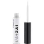 Le tube de Catrice Lash Glue Colle Faux Cils 4,7 g est composé d'un corps blanc, d'un bouchon noir et d'un applicateur à brosse visible, avec la mention "LASH GLUE" imprimée verticalement en caractères gras. Dakar