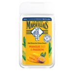 Un flacon de 250 ml de la Crème de Douche Extra Douce Argan Bio et Karité du Petit Marseillais, avec le logo bleu et blanc de la marque sur l'étiquette. Dakar