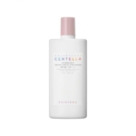 Un flacon blanc de Skin1004 Crème Teinté Spf50 Unifiante Velours Centella Madagascar 50ml avec un bouchon rose clair et une étiquette minimaliste. Dakar