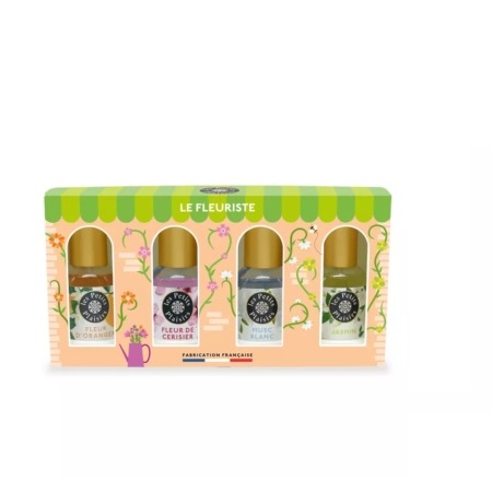 Découvrez Coffret Noël Le Fleuriste 4 Miniatures d'Eaux de Toilette 30ml, un coffret composé de quatre fragrances florales - Fleur d'Oranger, Fleur de Cerisier, Musc Blanc et Jasmin - dans un emballage joliment décoré. Dakar