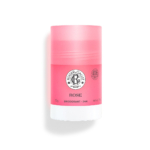Un bâton rose et blanc de déodorant Roger & Gallet Rose, étiqueté pour une protection de 24 heures, se tenant debout sur un fond blanc. Dakar