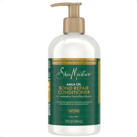 Un flacon pompe de Shea Moisture Amla Oil Bond Repair Conditionner Soin intensif réparateur et fortifiant, 384ml. Dakar