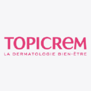 Logo Topicrem en texte rose avec les mots "La Dermatologie Bien-Être" en dessous sur fond blanc. Dakar