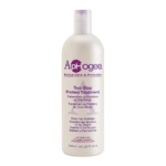 Une bouteille de ApHogee Two-Step Protein Treatment pour les cheveux, avec un texte violet sur fond blanc. La bouteille a une contenance de 473 ml (16 fl oz) et est conçue pour arrêter la casse des cheveux et reconstruire leur structure. Dakar