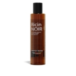 Un flacon en plastique brun de 150 ml étiqueté "Purepousse Huile de Ricin Noire Ecocert" contient de l'huile de ricin noire avec un bouchon à vis noir. L'étiquette française indique son origine malgache et sa qualité certifiée par Ecocert. Dakar