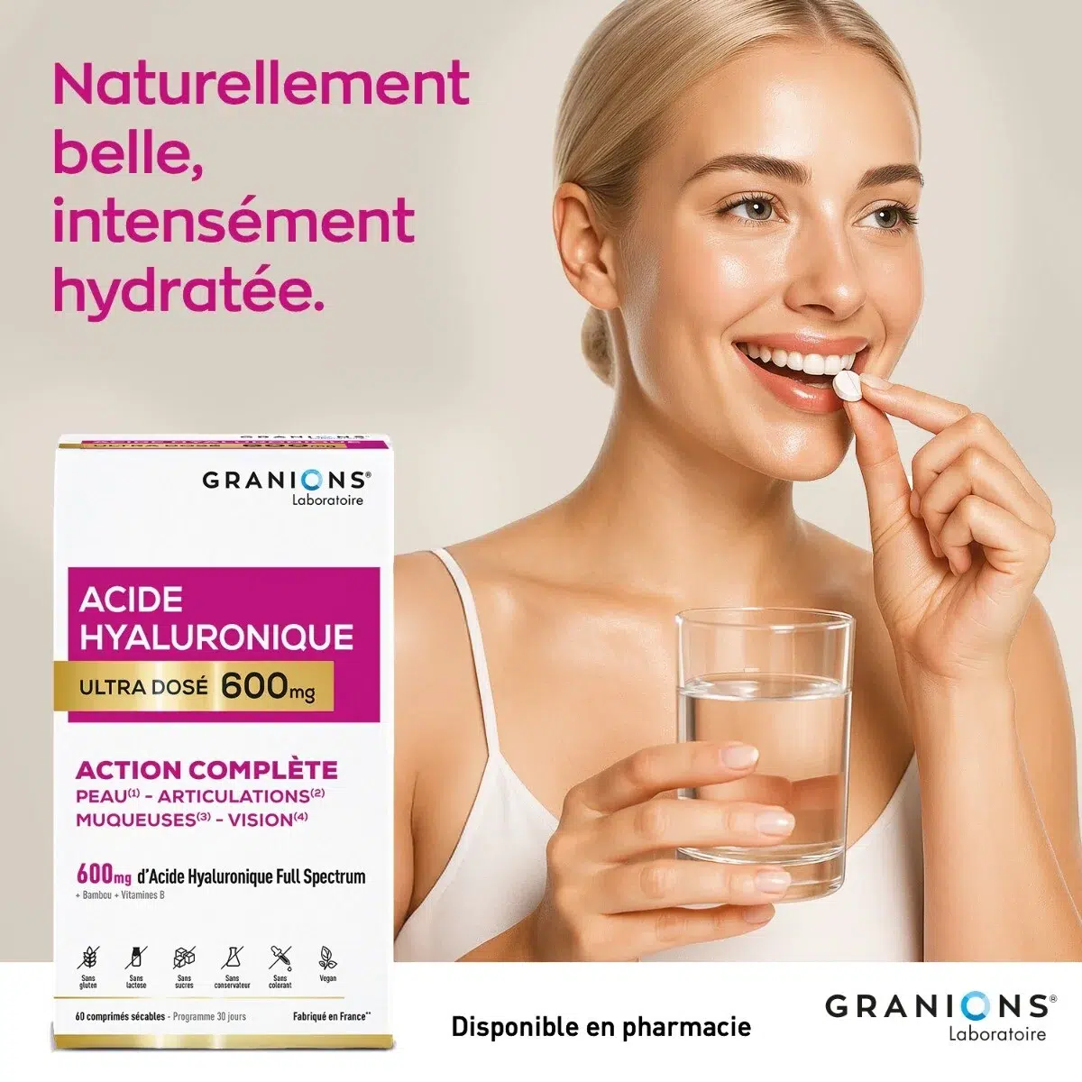 Granions Acide Hyaluronique Ultra Dosé Action Complète 60 Gélules – Image 6