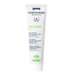 Tube blanc de Isispharma Teen Derm AZ Soin Intense Anti Imperfections Sévère Acide Azelaique 30 ml, conçu pour les imperfections sévères de la peau, avec un texte bleu et vert sur le devant. Dakar