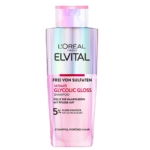 L'Oréal Elvital Shampooing Brillance Glycolique 200 ml - flacon rose irisé étiqueté "Frei von Sulfaten" et "5% Gloss-Komplex", conçu pour les cheveux ternes et poreux. Dakar
