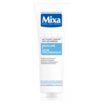 Un tube blanc de Mixa Nettoyant Confort Anti-Sécheresse avec un étiquetage bleu et blanc, mettant en avant le squalane et l'acide hyaluronique pour les peaux sensibles et sèches. Dakar