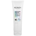 Un tube blanc de Redken Acidic Bonding Concentrate 5-Min Liquid Mask, 250 ml, avec un texte noir et une étiquette colorée détaillant les avantages du produit sur le devant. Dakar
