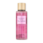 Un flacon rose du parfum Victoria's Secret Pure Seduction avec un bouchon doré et une étiquette blanche, contenant 250 ml (8,4 oz liq.) de produit, représenté sur un fond blanc. Dakar