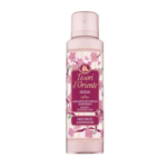 Un flacon rose de déodorant aromatique Tesori d'Oriente Ikigai, décoré d'illustrations de fleurs de cerisier et étiqueté "Kirschblüte & Reiswasser". Dakar