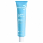 La crème hydratante légère 72 h Hydrabio Crème d'Eau de Bioderma (40 ml) est une crème légère à base d'eau destinée aux peaux normales à mixtes, conditionnée dans un tube bleu, dont les informations sur l'emballage sont rédigées en français et en anglais. Dakar