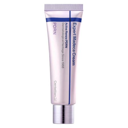 Tube de 20 ml de Dr Althea Reju 5000 Crème Hydratante Apaisante (Copie), portant les inscriptions "PDRN" et "Active Renew PDRN Dermatological Heritage Since 1968" sur fond blanc, avec un bouchon argenté et un texte bleu et violet. Dakar
