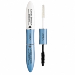 Le mascara Double Extension de L’Oréal Paris « Cils Allongés Et Courbés », teinte Carbon Black (2 × 6 ml), se présente dans un tube à double embout contenant une base blanche et un mascara noir, le tout dans un emballage aux couleurs vives bleu et argent sur fond blanc. Dakar
