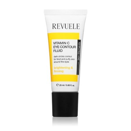 Le « Revuele Contour des Yeux Vitamine C et Caféine Anti-cernes et Anti-poches 25 ml » se présente sous la forme d'un tube blanc muni d'une étiquette jaune. Il est formulé pour lutter contre les cernes, éclaircir et raffermir le contour des yeux. Dakar