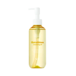Un flacon transparent de 200 ml de « Vt Huile Démaquillante Éclat et Hydratation au Glutathion », muni d'une pompe blanche et d'une étiquette au texte doré, est représenté debout sur un fond blanc uni. Dakar