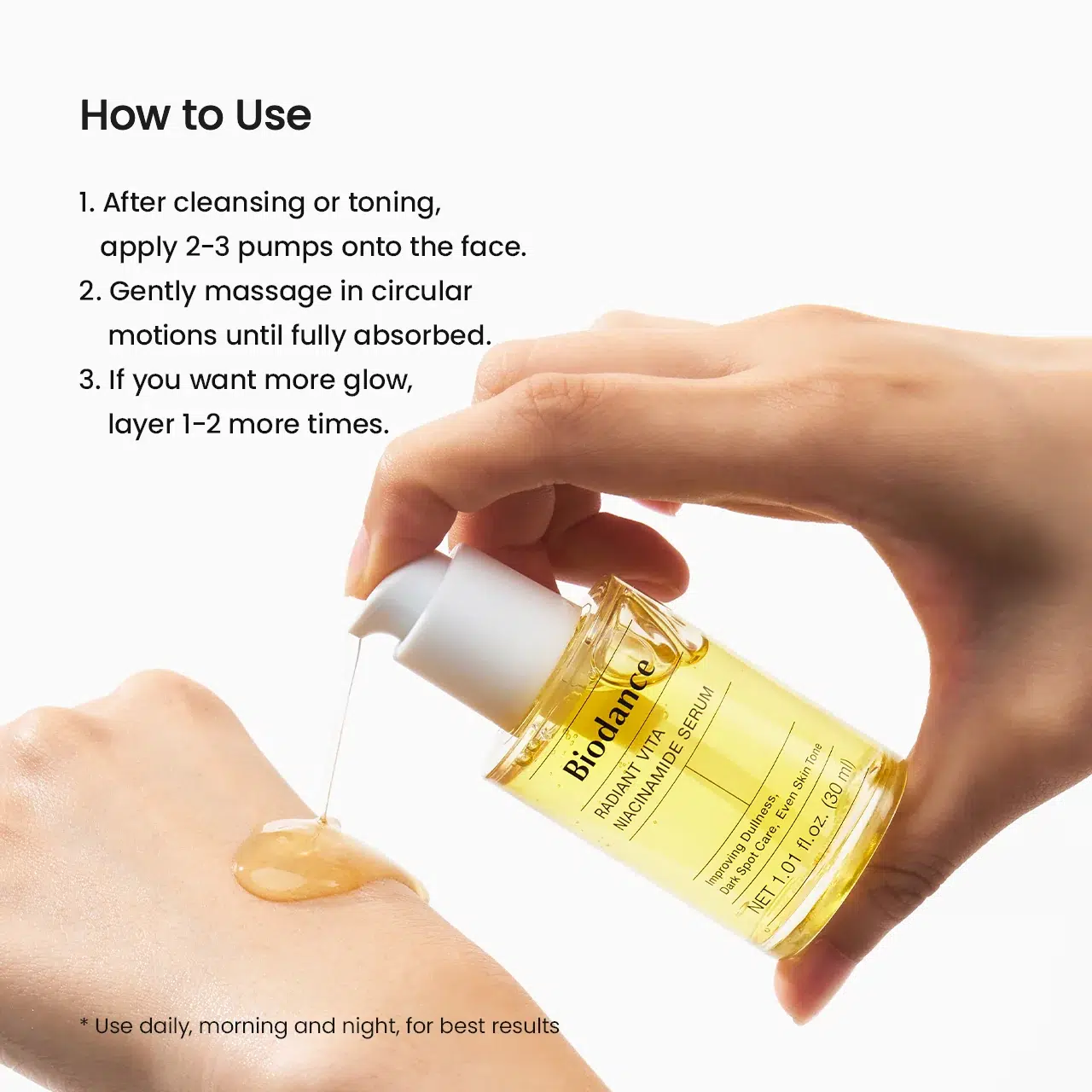 Biodance Sérum Éclat Anti-Taches Radiant Vita Niacinamide 30 ml – Image 3