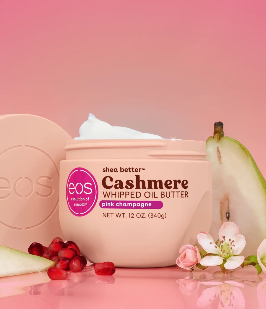 EOS Shea Better Pink Champagne Beurre Corporel Fouetté Nourrissant au Karité Cacao et Argan 340 g – Image 4