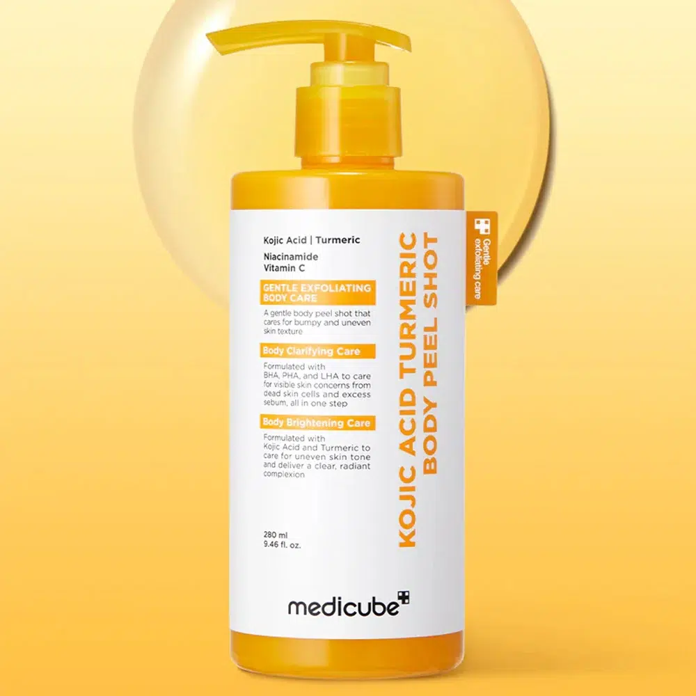 Medicube Kojic Acid Turmeric Gommage Liquide Exfoliant Corps Anti-Taches 280 ml – Image 2