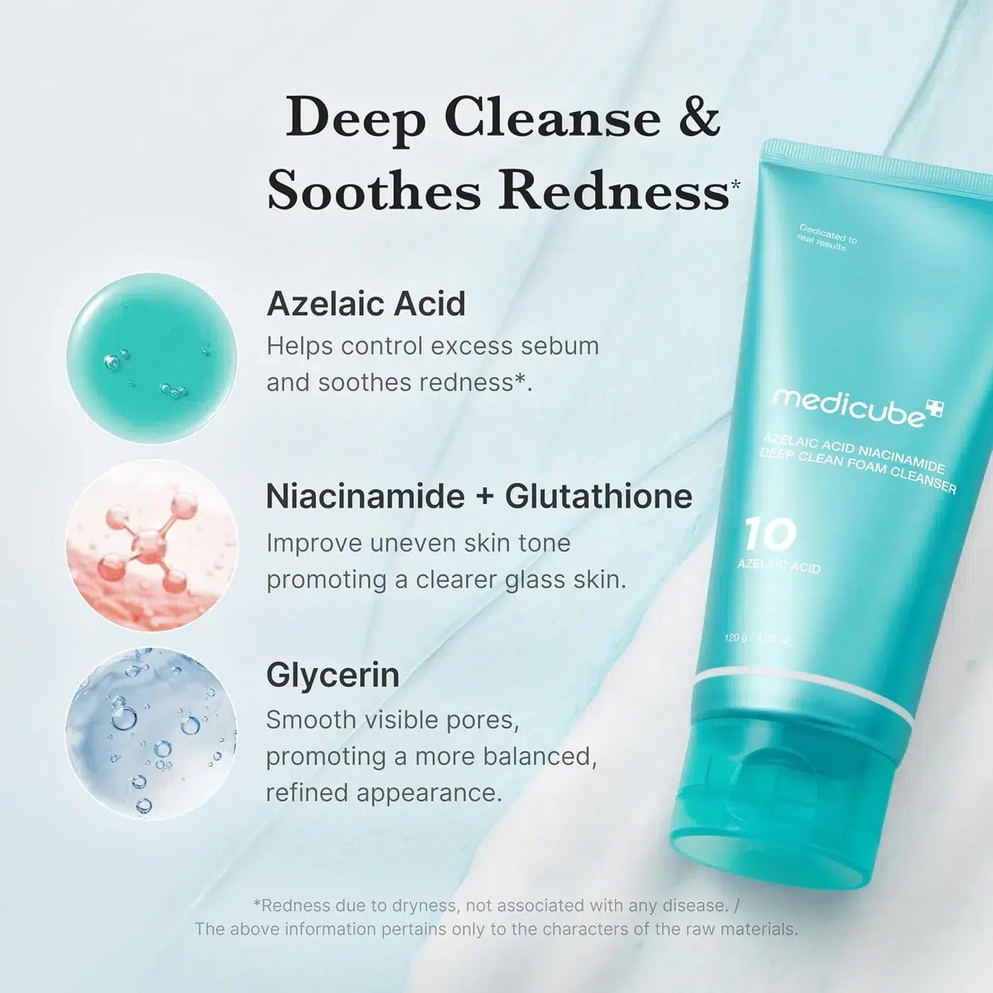 Medicube Mousse Nettoyante Profonde à l’Acide Azélaïque et Niacinamide Anti Imperfections 120 ml – Image 2
