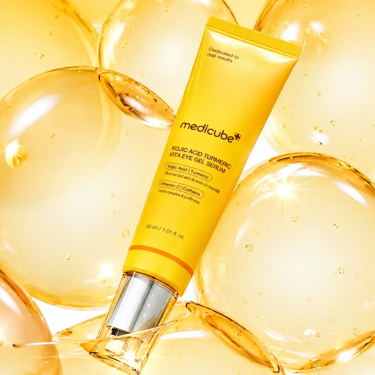 Medicube Sérum Gel Contour des Yeux à l’Acide Kojique Curcuma Éclat Anti-Poches et Hydratation 30 ml – Image 3