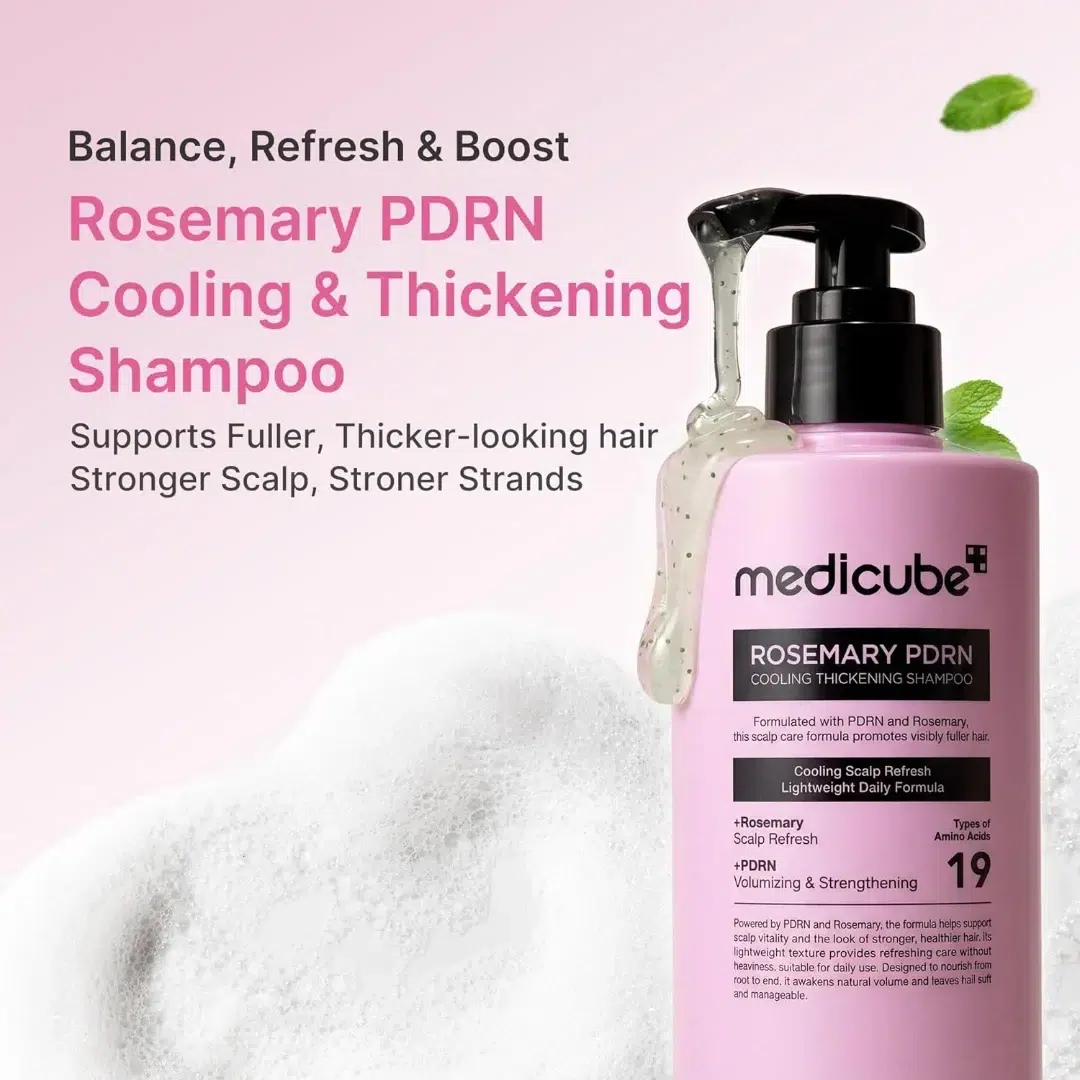 Medicube Shampooing Clarifiant Rafraîchissant au Romarin et PDRN Volume - Force 400 ml – Image 3