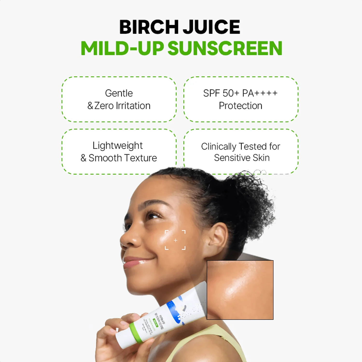 Round Lab Birch Juice Crème Solaire Minéral Apaisante Spf50+ au Sève de Bouleau 50 ml – Image 4