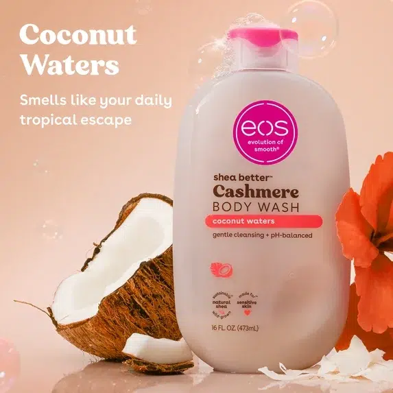 EOS Shea Better Coconut Waters Gel Douche Hydratant et Parfumé 473 ml – Image 3