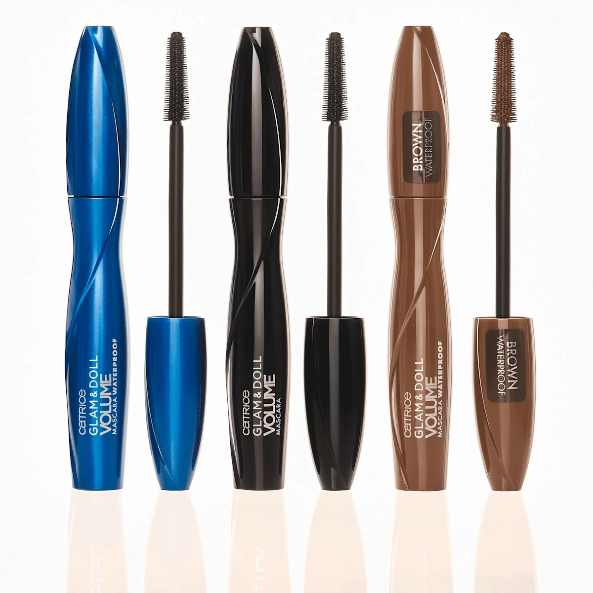 Catrice Glam et Doll Volume Coffret 3 Mascaras Noir et Brun Waterproof 3x10ml – Image 2
