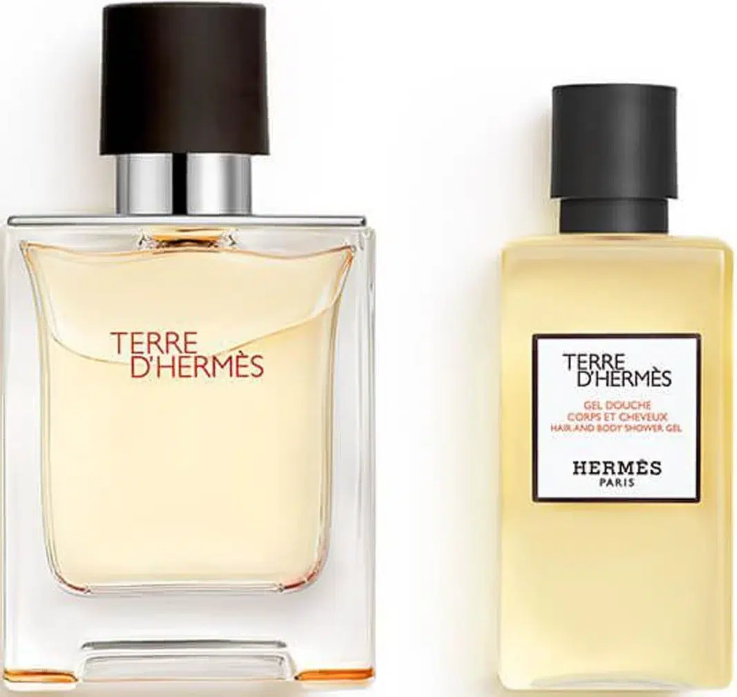 Hermès Terre d’Hermès Coffret Eau de Toilette 50 ml + Gel Douche Corps et Cheveux 40 ml – Image 2